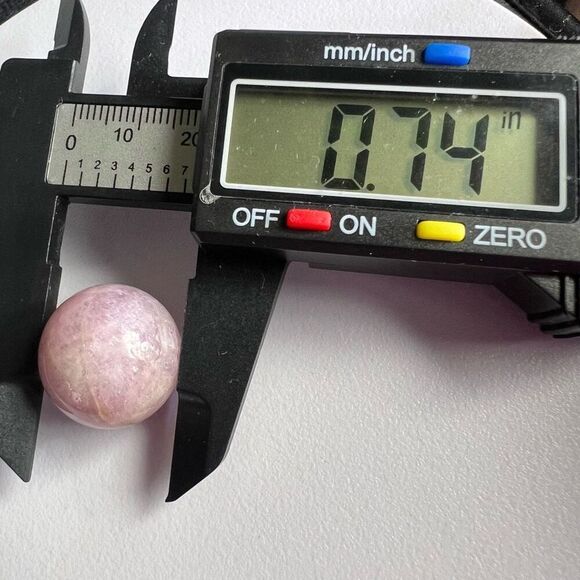Kunzite Crystal Marble Sphere (1) - Picture 8 of 9